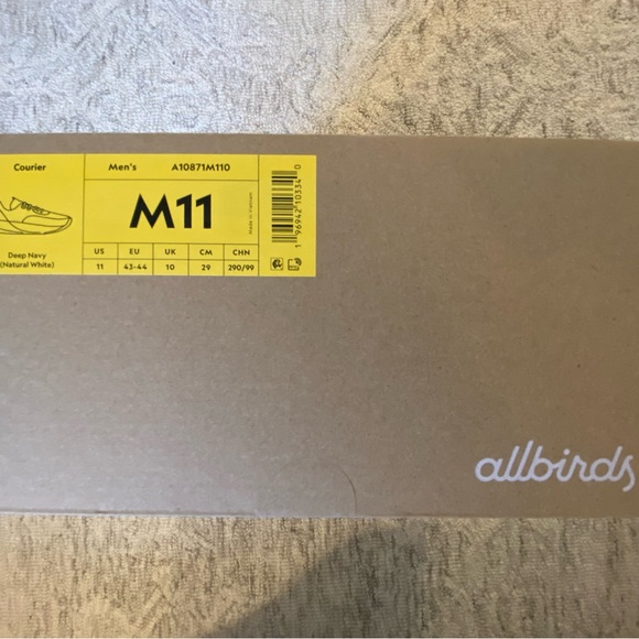 Allbirds Men's Navy Sneakers Size 11 New With Box - Picture 6 of 6